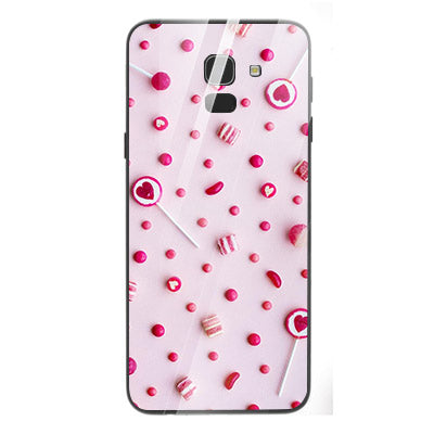 Beautiful Flowers Tempered Glass Phone Case for Samsung Galaxy J6 2018