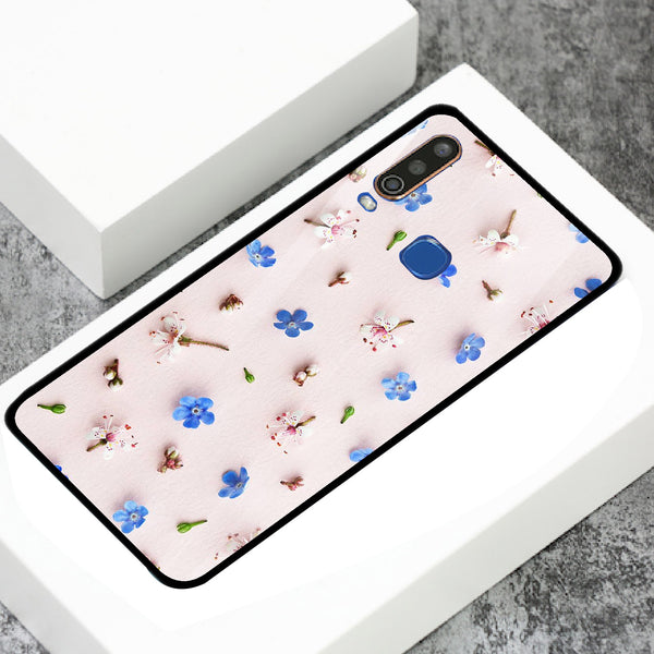 Beautiful Flowers Tempered Glass Phone Case for Vivo Y17