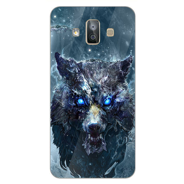 Wolf Eyes Tempered Glass Phone Case for Samsung Galaxy J7 Duo