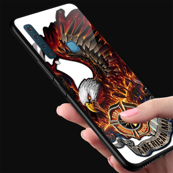 Eagle Tempered Glass Phone Case for Samsung Galaxy A9 2018