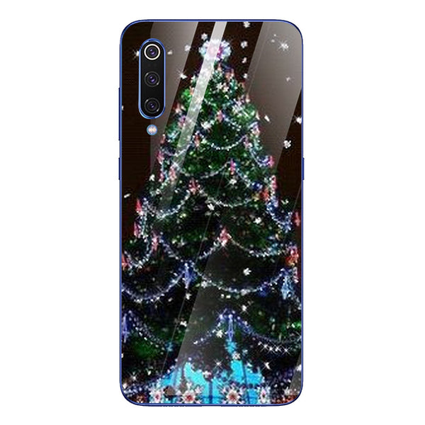 Merry Chrismas Tempered Glass Phone Case for Xiaomi Mi 9 SE