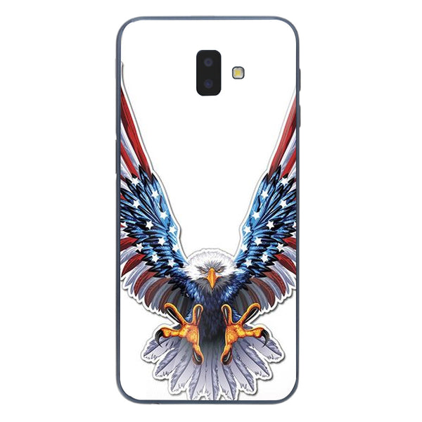 Eagle Tempered Glass Phone Case for Samsung Galaxy J6 Plus