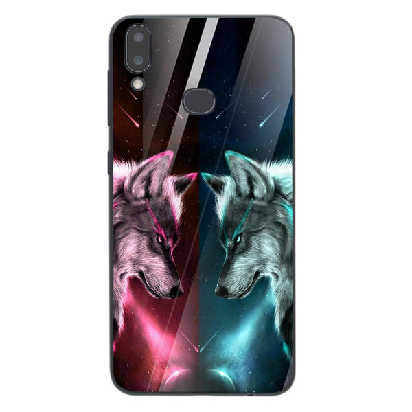 Wolf Eyes Tempered Glass Phone Case for Samsung Galaxy A10S
