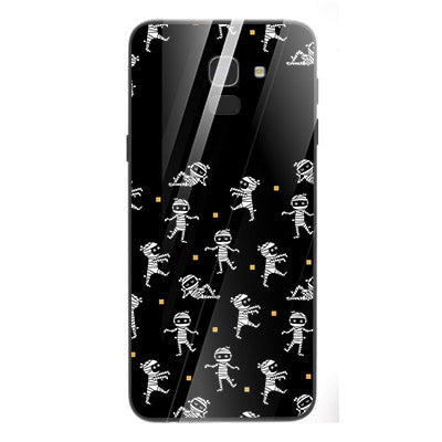 Halloween Skull Tempered Glass Phone Case for Samsung Galaxy J6 2018
