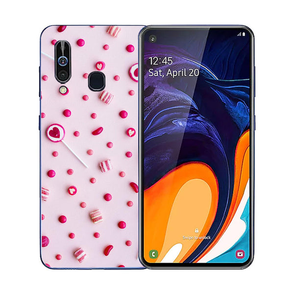 Beautiful Flowers Tempered Glass Phone Case for Samsung Galaxy A60