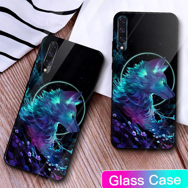 Wolf Eyes Tempered Glass Phone Case for Samsung Galaxy A50S