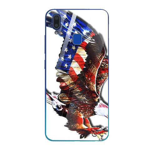 Eagle Tempered Glass Phone Case for Vivo Y95