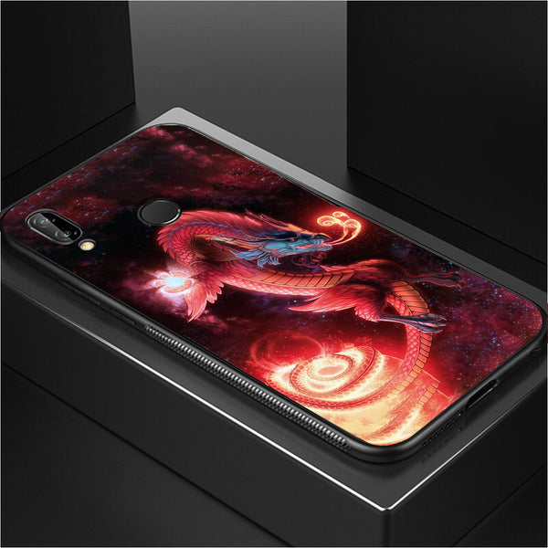 Dragon Tempered Glass Phone Case for Samsung Galaxy A20