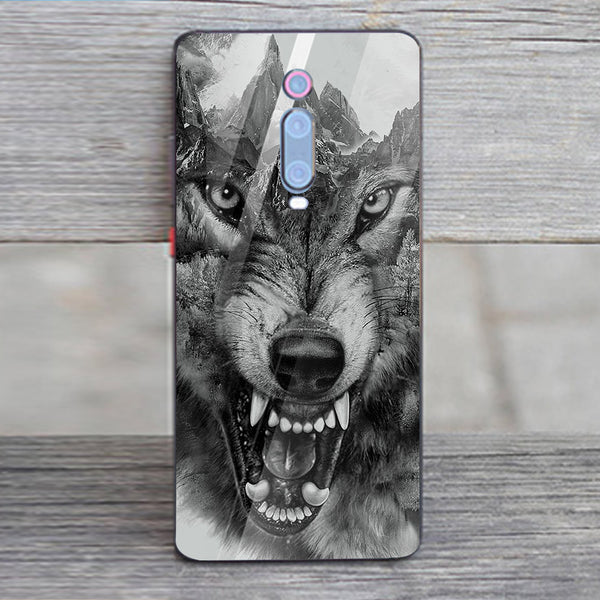 Wolf Eyes Tempered Glass Phone Case for Xiaomi Redmi K20