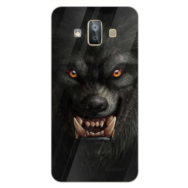 Wolf Eyes Tempered Glass Phone Case for Samsung Galaxy J7 Duo