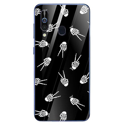 Halloween Skull Tempered Glass Phone Case for Samsung Galaxy A60