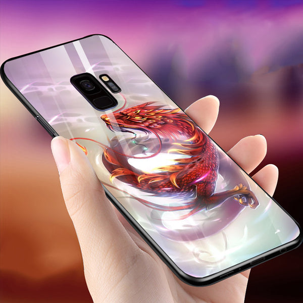 Dragon Tempered Glass Phone Case for Samsung Galaxy S9