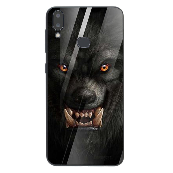 Wolf Eyes Tempered Glass Phone Case for Samsung Galaxy A10S