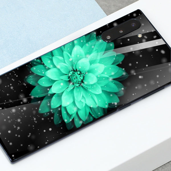 Beautiful Flowers Tempered Glass Phone Case for Samsung Galaxy Note 10