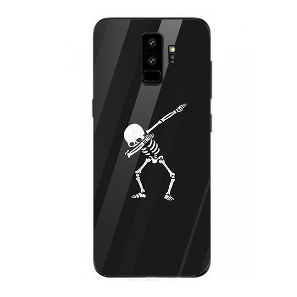Halloween Skull Tempered Glass Phone Case for Samsung Galaxy S9 Plus