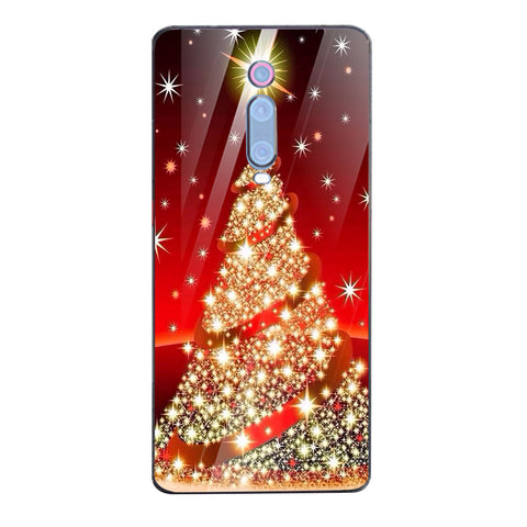Merry Chrismas Tempered Glass Phone Case for Xiaomi Redmi K20 Pro