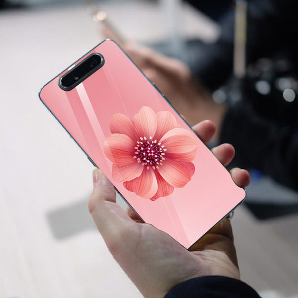 Beautiful Flowers Tempered Glass Phone Case for Samsung Galaxy A80
