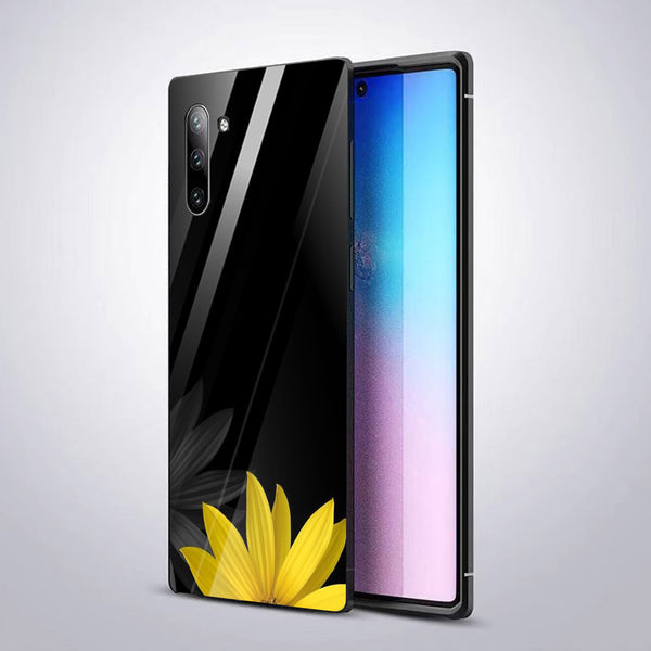 Beautiful Flowers Tempered Glass Phone Case for Samsung Galaxy Note 10