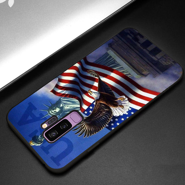 Eagle Tempered Glass Phone Case for Samsung Galaxy S9 Plus