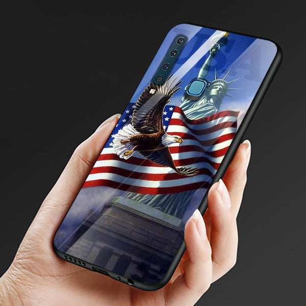 Eagle Tempered Glass Phone Case for Samsung Galaxy A9 2018