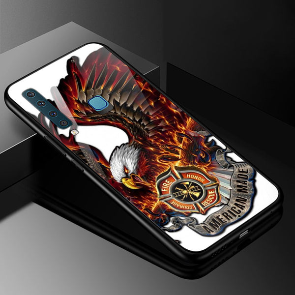 Eagle Tempered Glass Phone Case for Samsung Galaxy A9 2018