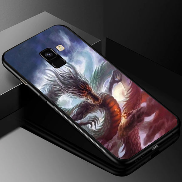 Dragon Tempered Glass Phone Case for Samsung Galaxy A8 Plus
