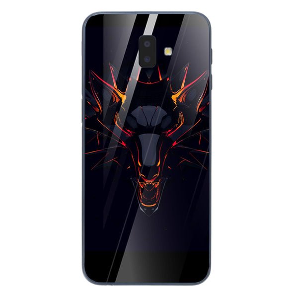 Wolf Eyes Tempered Glass Phone Case for Samsung Galaxy J6 Plus