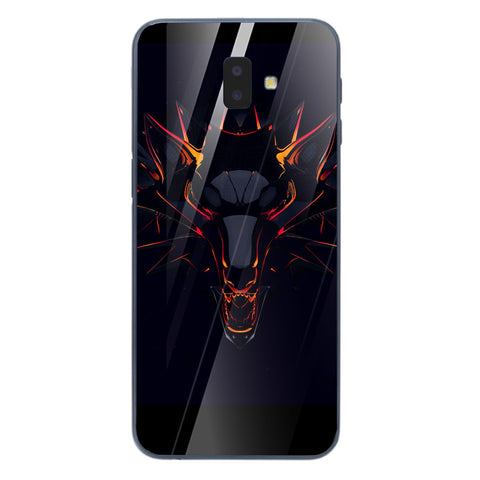 Wolf Eyes Tempered Glass Phone Case for Samsung Galaxy J6 Plus