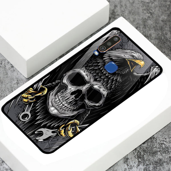 Eagle Tempered Glass Phone Case for Vivo Y15