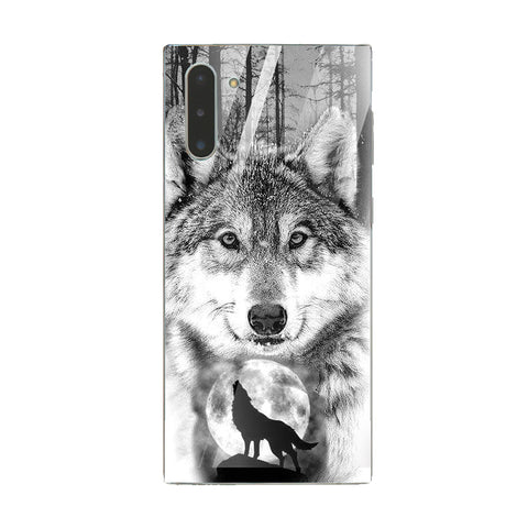 Wolf Eyes Tempered Glass Phone Case for Samsung Galaxy Note 10