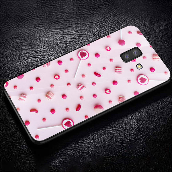 Beautiful Flowers Tempered Glass Phone Case for Samsung Galaxy J6 Plus
