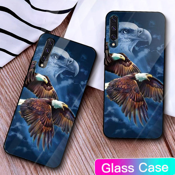 Eagle Tempered Glass Phone Case for Samsung Galaxy A50S