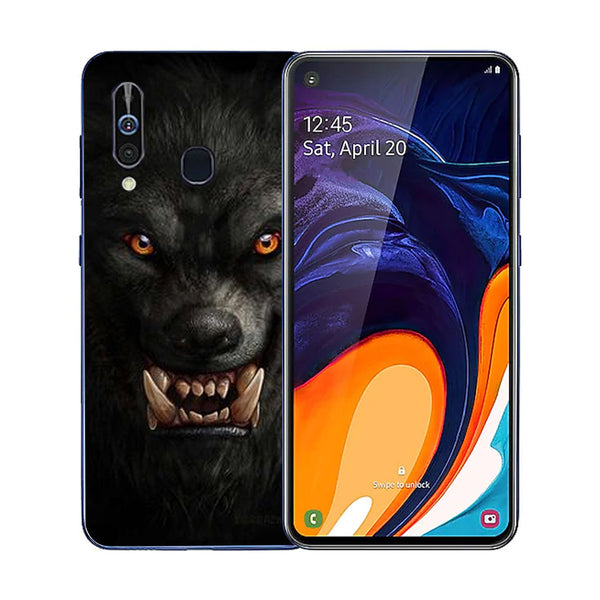 Wolf Eyes Tempered Glass Phone Case for Samsung Galaxy A60