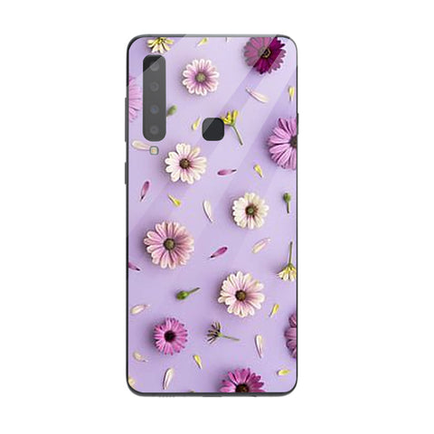 Beautiful Flowers Tempered Glass Phone Case for Samsung Galaxy A9 2018