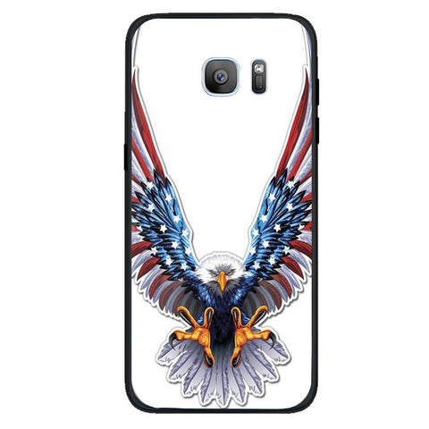Eagle Tempered Glass Phone Case for Samsung Galaxy S7 Edge