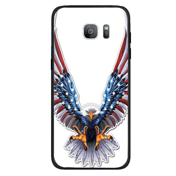 Eagle Tempered Glass Phone Case for Samsung Galaxy S7