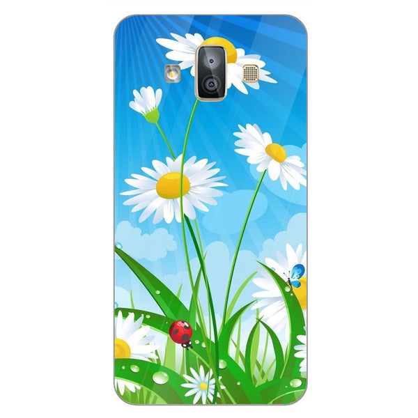 Beautiful Flowers Tempered Glass Phone Case for Samsung Galaxy J7 Duo