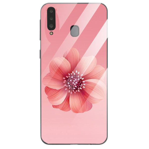 Beautiful Flowers Tempered Glass Phone Case for Samsung