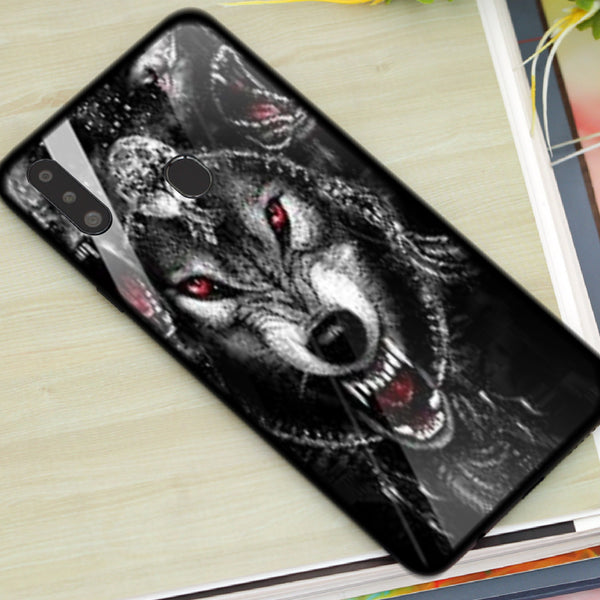 Wolf Eyes Tempered Glass Phone Case for Samsung