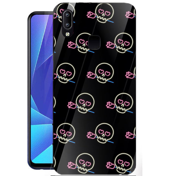 Halloween Skull Tempered Glass Phone Case for Vivo Y95