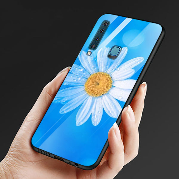 Beautiful Flowers Tempered Glass Phone Case for Samsung Galaxy A9 2018