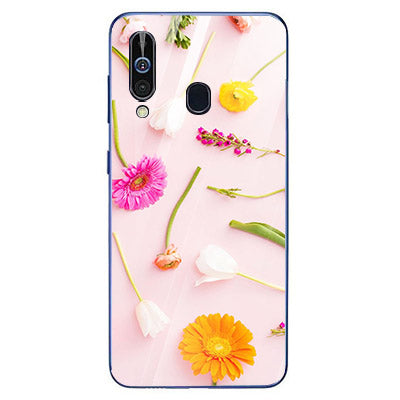 Beautiful Flowers Tempered Glass Phone Case for Samsung Galaxy A60