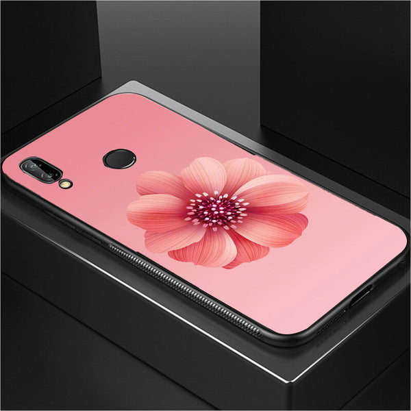 Beautiful Flowers Tempered Glass Phone Case for Samsung Galaxy A20