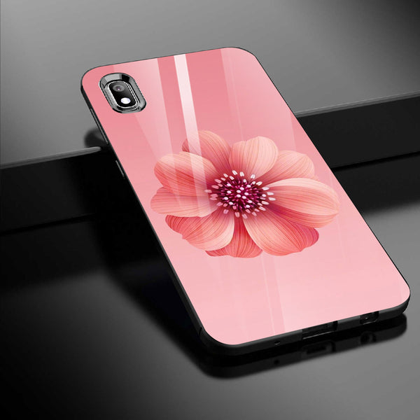 Beautiful Flowers Tempered Glass Phone Case for Samsung Galaxy A10