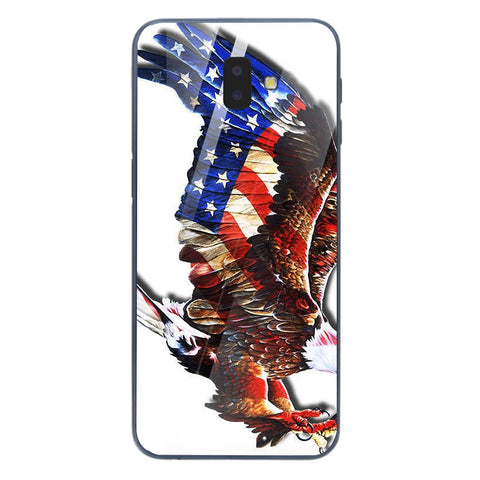 Eagle Tempered Glass Phone Case for Samsung Galaxy J6 Plus