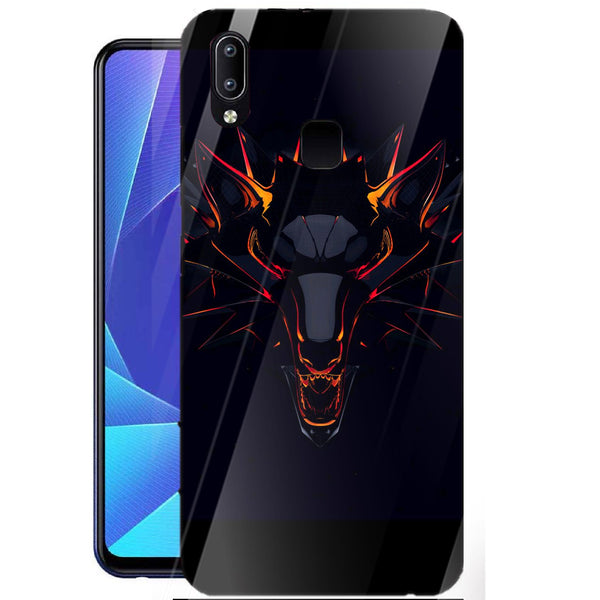 Wolf Eyes Tempered Glass Phone Case for Vivo Y91