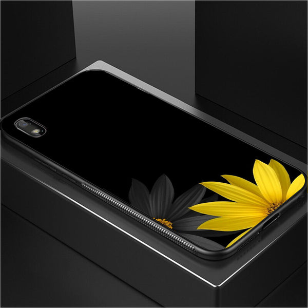 Beautiful Flowers Tempered Glass Phone Case for Samsung Galaxy A10