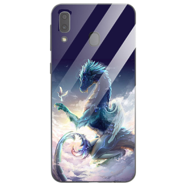 Dragon Tempered Glass Phone Case for Samsung Galaxy A20
