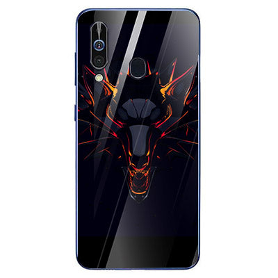 Wolf Eyes Tempered Glass Phone Case for Samsung Galaxy A60