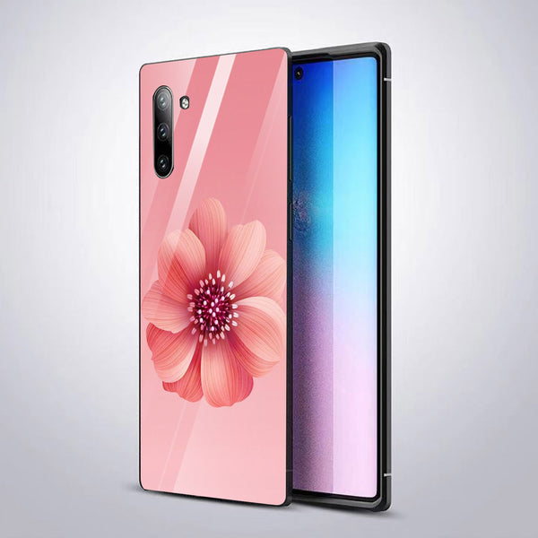 Beautiful Flowers Tempered Glass Phone Case for Samsung Galaxy Note 10